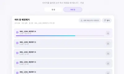 여러 장 이미지 배경제거, 언제 유용할까?