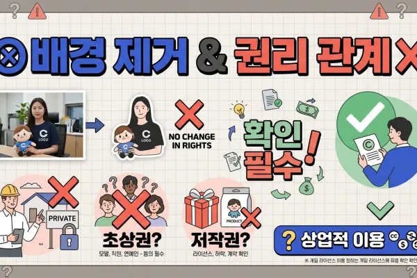 이미지 배경 제거 후 상업적으로 사용해도 될까?